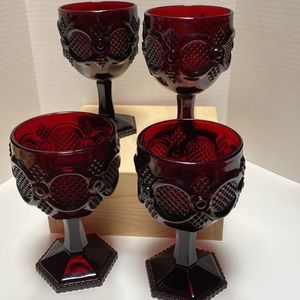 Avon Vintage 1776 Cape Cod Water/Tea/Wine glass.Set of 4.